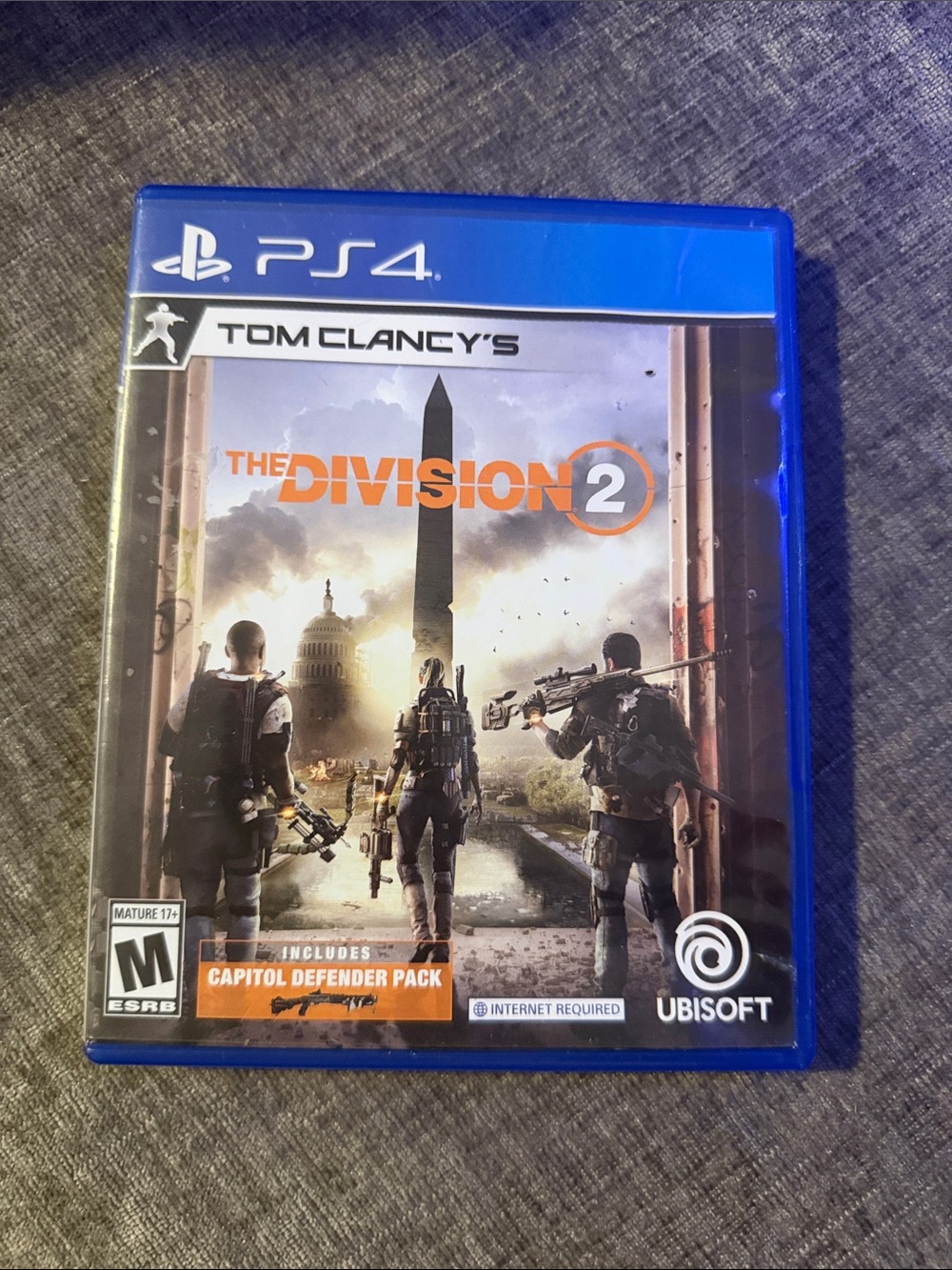 Tom Clancy's The Division 2 PS4 Game - Orange/Black Cover